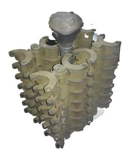 Odlewy wykonywane w pakiecie w procesie skorupowym z piaskiem ceramicznym